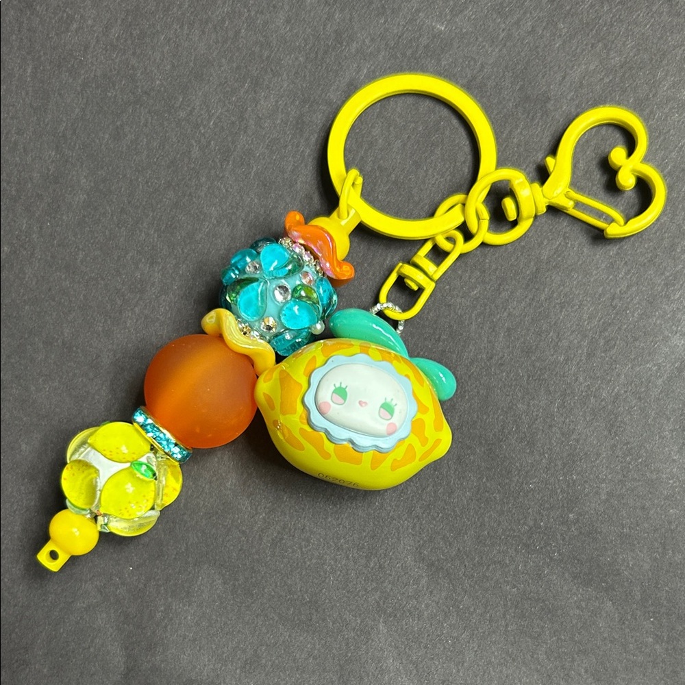 EMMA Sweet Heart Mini Beans Beaded Keychain